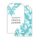 Damask Hanging Gift Tags with Organza Bags Image 10 of 13